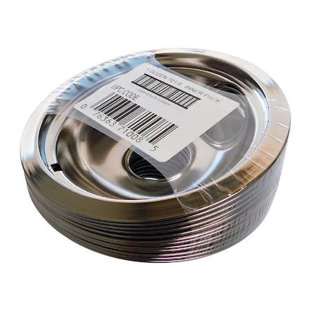 Stanco 6 x 6 in. Steel Drip Bowls, Silver 6716823